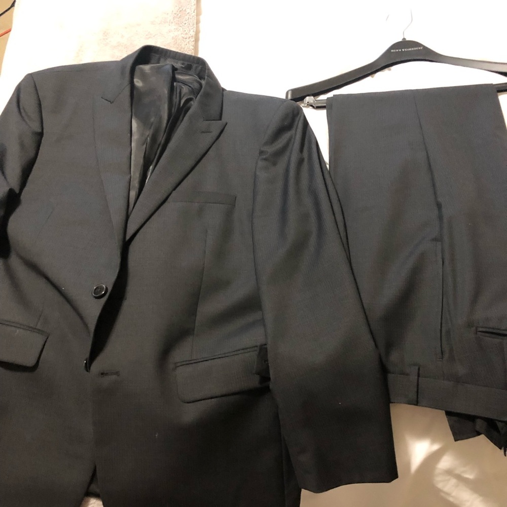 Calvin Klein Extreme Slim Fit Black 2 button suit